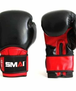 SMAI Element Boxing Glove Crimson Syntec Leather Boxing Training B075-BR