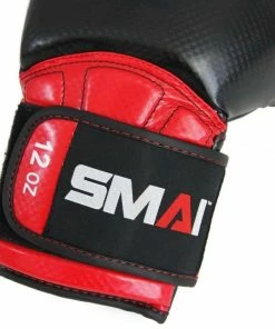 SMAI Element Boxing Glove Crimson Syntec Leather Boxing Training B075-BR