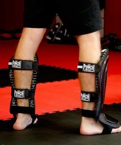 BOXING / MUAY THAI / MMA PUNCH Precision Black Diamond Shin Pads Premium Kickboxing MMA Training