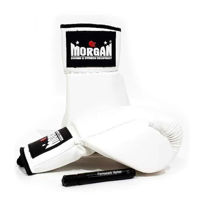 Morgan P.U Lace Up Autograph Gloves (10oz) BOXING / MUAY THAI / MMA 4 Morgan P.U Lace Up Autograph Gloves (10oz) BOXING / MUAY THAI / MMA