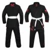 Morgan Dragon V2 450gsm BJJ Gi - IBJJF Approved (Black) + Belt & Storage Bag 2 Morgan Dragon V2 450gsm BJJ Gi - IBJJF Approved (Black) + Belt & Storage Bag