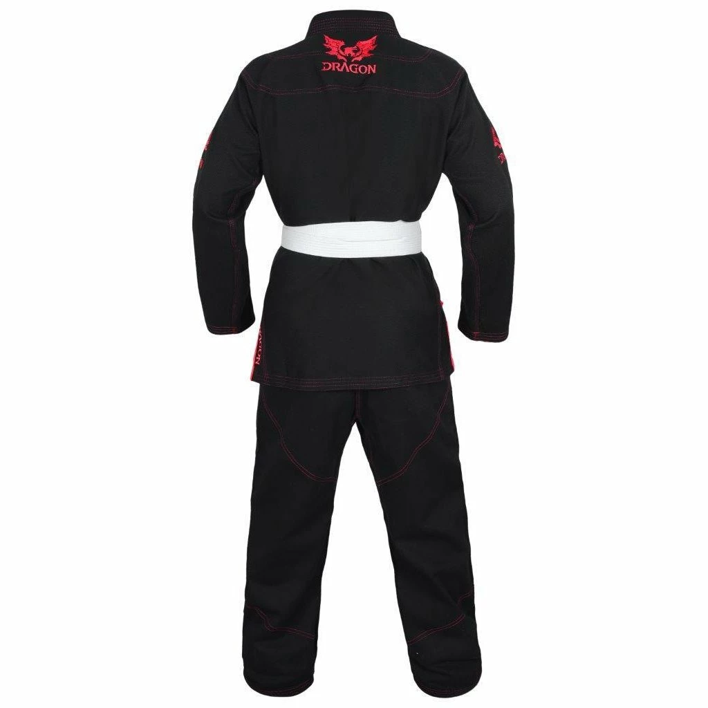 Morgan Dragon V2 450gsm BJJ Gi - IBJJF Approved (Black) + Belt & Storage Bag 6 Morgan Dragon V2 450gsm BJJ Gi - IBJJF Approved (Black) + Belt & Storage Bag