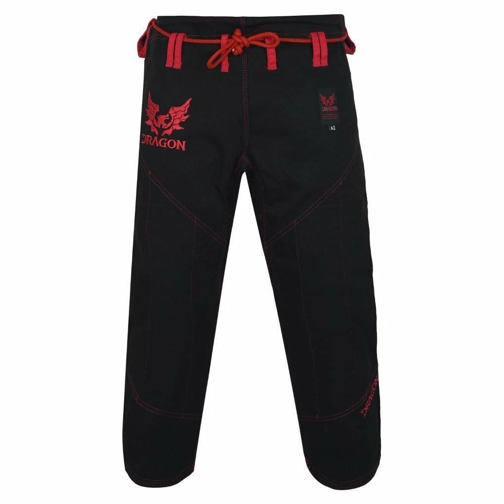 Morgan Dragon V2 450gsm BJJ Gi - IBJJF Approved (Black) + Belt & Storage Bag 7 Morgan Dragon V2 450gsm BJJ Gi - IBJJF Approved (Black) + Belt & Storage Bag