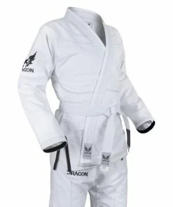 Morgan Dragon V2 450gsm BJJ Gi - IBJJF Approved (White) + Belt & Storage Bag