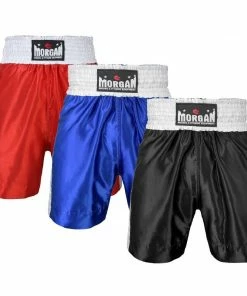 BOXING / MUAY THAI / MMA Morgan Boxing Shorts Heavy Satin Red Blue Black