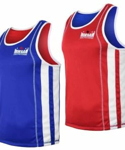 BOXING / MUAY THAI / MMA Morgan Reversible Boxing Singlet Red / Blue OFFICIAL NSW Uniform