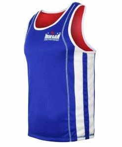 BOXING / MUAY THAI / MMA Morgan Reversible Boxing Singlet Red / Blue OFFICIAL NSW Uniform