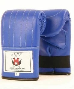 Mani Blue Leatherette Bag Mitts Training Gloves