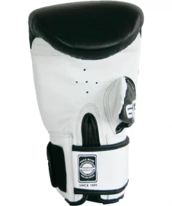 Mani Black & White Leather EVO Bag Mitts Training Gloves BOXING / MUAY THAI / MMA