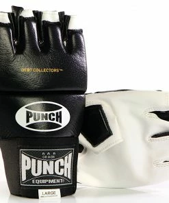 BOXING / MUAY THAI / MMA PUNCH Debt Collectors MMA Mitts Bag Cut Finger Training Gloves