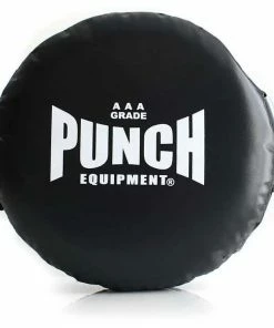 Deluxe Lightweight Punch Black Round Boxing Pad / Shield – Foam Filled 1kg AAA Rated