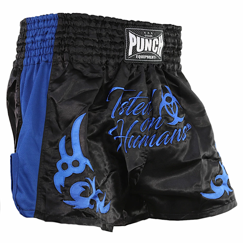 Punch Tested On Humans Muay Thai Shorts Blue/Green/Red/Black High Quality 8 Punch Tested On Humans Muay Thai Shorts Blue/Green/Red/Black High Quality