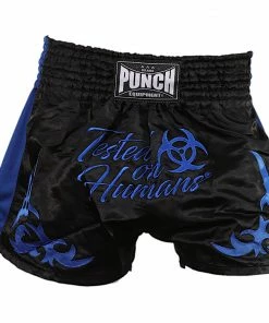 Punch Tested On Humans Muay Thai Shorts Blue/Green/Red/Black High Quality 12 Punch Tested On Humans Muay Thai Shorts Blue/Green/Red/Black High Quality