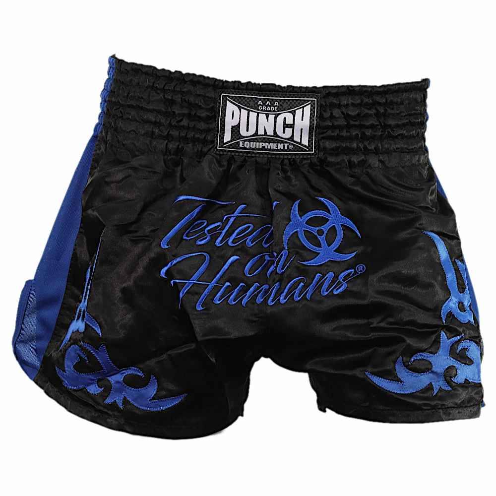 Punch Tested On Humans Muay Thai Shorts Blue/Green/Red/Black High Quality 5 Punch Tested On Humans Muay Thai Shorts Blue/Green/Red/Black High Quality