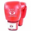 Mani RED 12oz Deluxe Leather Boxing Gloves Wrist Strap Sparring/Training BOXING / MUAY THAI / MMA