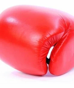 Mani RED 12oz Deluxe Leather Boxing Gloves Wrist Strap Sparring/Training BOXING / MUAY THAI / MMA