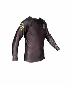 Braus Roger Gracie Rash Guard Long Sleeve - Black Gis