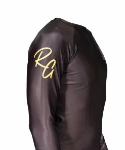 Braus Roger Gracie Rash Guard Long Sleeve - Black Gis