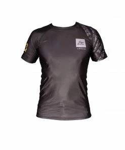 Gis Braus Roger Gracie Rash Guard Short Sleeve - Black
