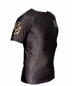 Gis Braus Roger Gracie Rash Guard Short Sleeve - Black
