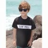BRAUS Surf N Roll Black Tee – Kids