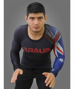 Braus Rash Guard Long Sleeve - Flags Gis