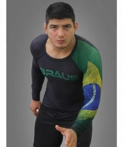 Braus Rash Guard Long Sleeve - Flags Gis