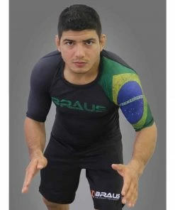 Gis Braus Rash Guard Short Sleeve - Flags