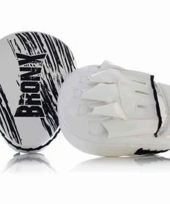 BOXING / MUAY THAI / MMA PUNCH White Bronx Focus Pads Wrist Support Boxing MMA Martial Arts Training