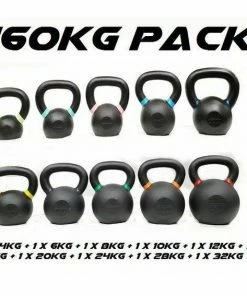 MORGAN 160KG CAST IRON KETTLEBELL PACK