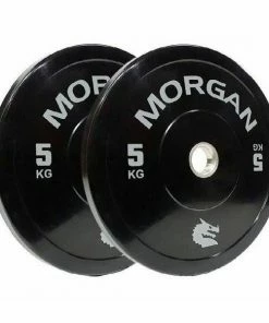 MORGAN 5KG Olympic Bumper Weight Plates Gym Set (PAIR) 2x 5KG WEIGHTLIFTING