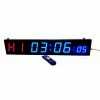 Morgan 8-Digit Led Cross Functional Fitness Commercial Grade Clock Timer W/ Remote