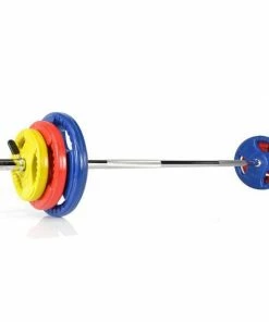 FUNCTIONAL FITNESS Morgan 23.5KG Body & Aerobic Pump Weights Set Commercial Grade Training CF-9