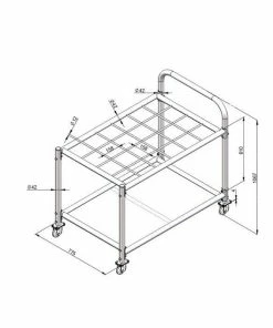 MORGAN FOAM ROLLER & EXERCISE MAT CART