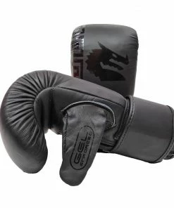BOXING / MUAY THAI / MMA Morgan B2 Bomber Leather Boxing Bag Mitts - Black 9 BOXING / MUAY THAI / MMA Morgan B2 Bomber Leather Boxing Bag Mitts - Black