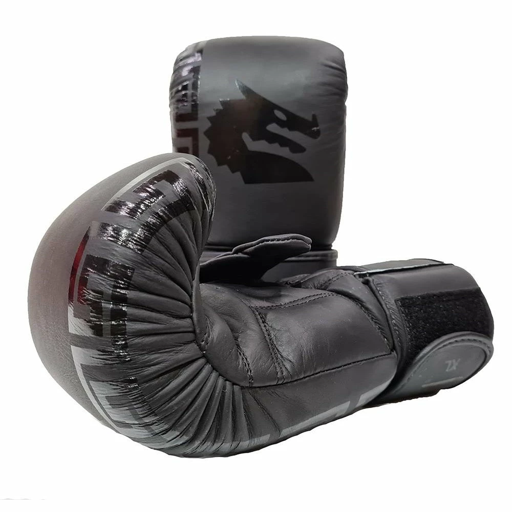 BOXING / MUAY THAI / MMA Morgan B2 Bomber Leather Boxing Bag Mitts - Black 7 BOXING / MUAY THAI / MMA Morgan B2 Bomber Leather Boxing Bag Mitts - Black