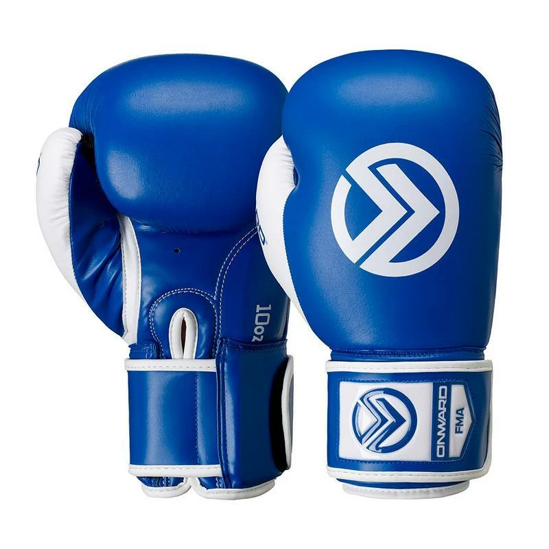 ONWARD Colt Leather Boxing Gloves - Blue 3 ONWARD Colt Leather Boxing Gloves - Blue