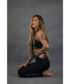 Braus Womens Energy High Rise Full Length Compression Pants – Black 10 Braus Womens Energy High Rise Full Length Compression Pants – Black