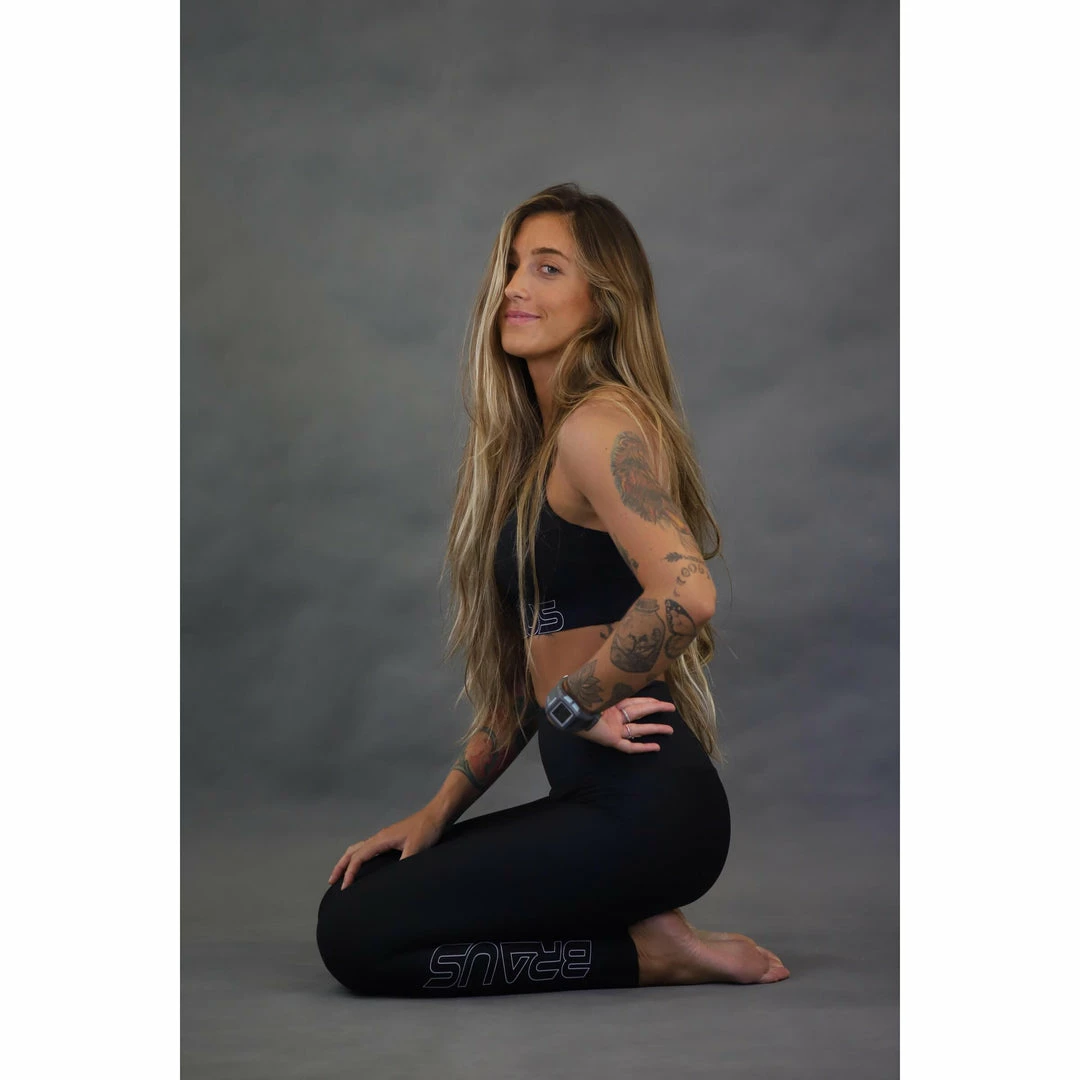 Braus Womens Energy High Rise Full Length Compression Pants – Black 5 Braus Womens Energy High Rise Full Length Compression Pants – Black