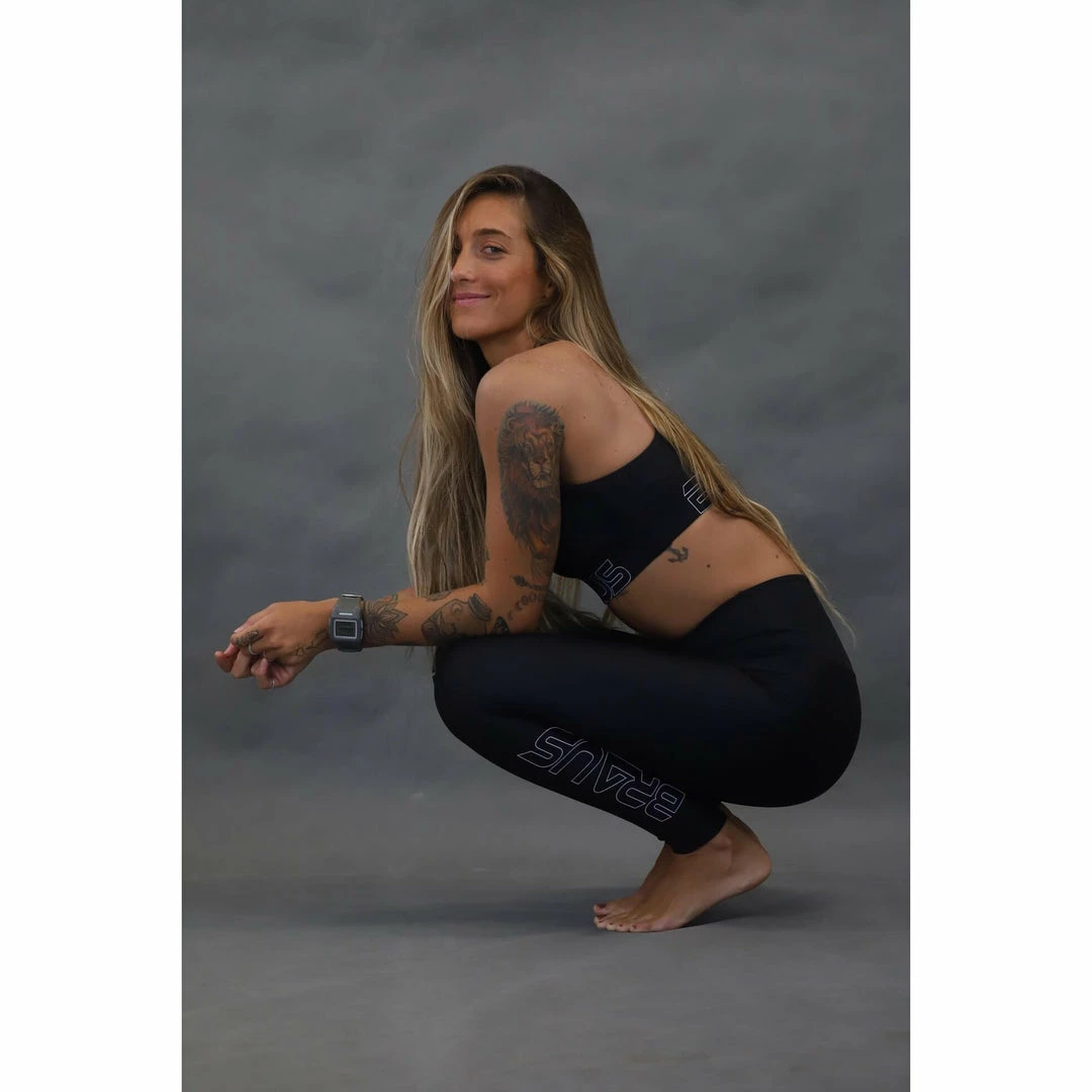 Braus Womens Energy High Rise Full Length Compression Pants – Black 6 Braus Womens Energy High Rise Full Length Compression Pants – Black