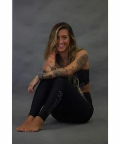 Braus Womens Energy High Rise Full Length Compression Pants – Black