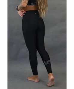 Braus Womens Energy High Rise 7/8 Compression Pants – Black