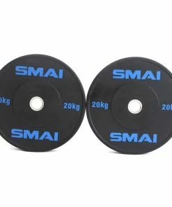 SMAI - HD Bumper Plates Set - 5 Pairs Of 20kg (200kg) WEIGHTLIFTING