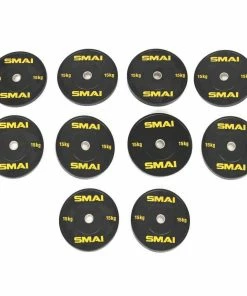 SMAI - HD Bumper Plates Set - 5 Pairs Of 15kg (150kg) 7 SMAI - HD Bumper Plates Set - 5 Pairs Of 15kg (150kg)