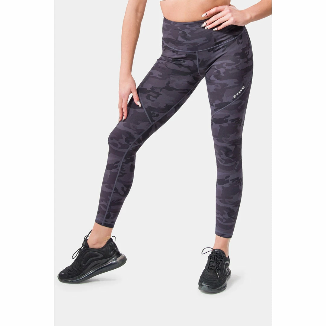 Sting Aurora Envy Womens Leggings - Black Camo 3 Sting Aurora Envy Womens Leggings - Black Camo