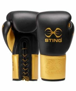 STING Evolution Pro Competition Leather Boxing Gloves Lace Up BOXING / MUAY THAI / MMA