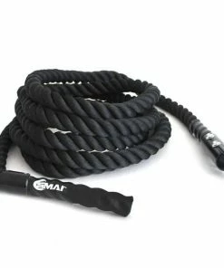 FUNCTIONAL FITNESS SMAI Climbing Rope 7M Black W/ Hook And Eyelet