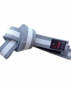 FUJI Kids Jiu-Jitsu Grey-White Belt BJJ 100% Cotton Premium Quality MARTIAL ARTS