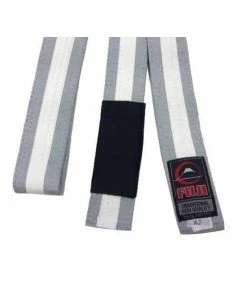 FUJI Kids Jiu-Jitsu Grey-White Belt BJJ 100% Cotton Premium Quality MARTIAL ARTS