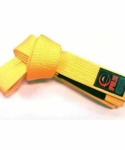 MARTIAL ARTS FUJI Kids Jiu-Jitsu Yellow Belt BJJ 100% Cotton Premium Quality